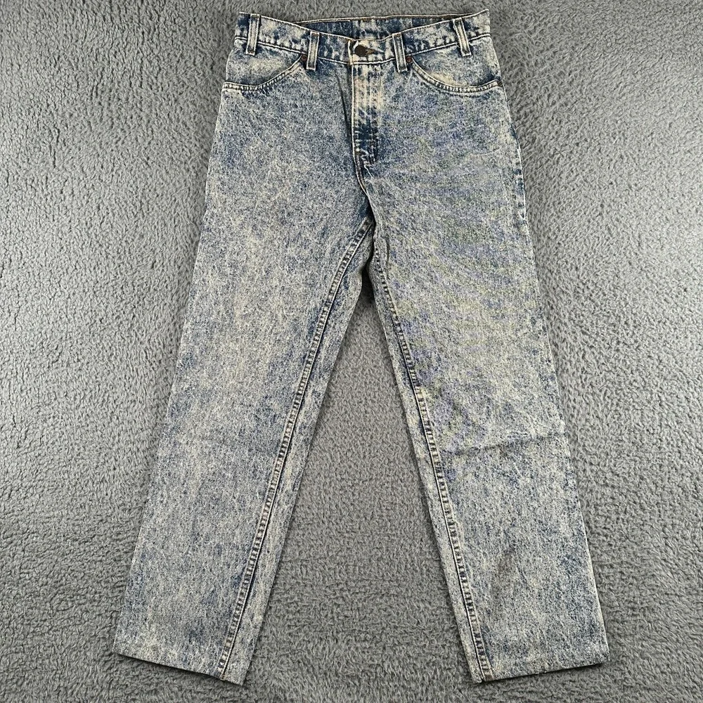 Vtg 1981 Levi's 575 Jeans Tapered Orange Tab Acid Wash USA 32x34(31x31 Fits)